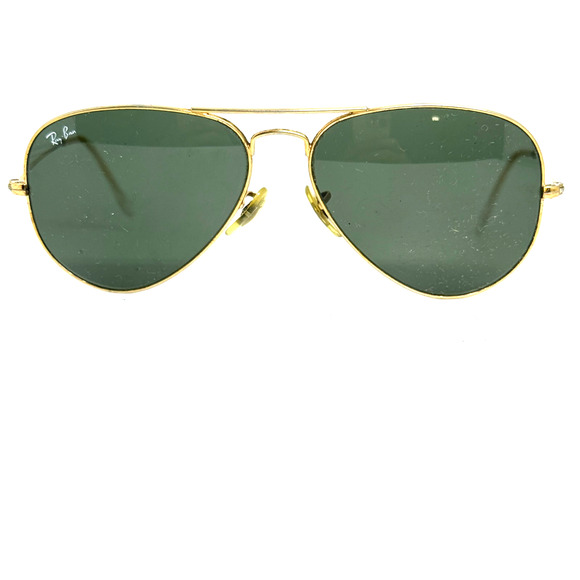 Ray-Ban Sunglasses RB3025 Aviator Classic Arista Gold Frame Green Lenses 20068 - Picture 1 of 8